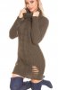 ROCHII TRICOT - Rochie tricot Zalfa Khaki