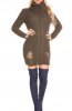 ROCHII TRICOT - Rochie tricot Zalfa Khaki