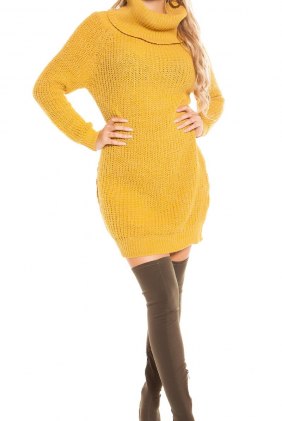 Pulover Yalina Mustard din Colectia de PULOVERE / CARDIGANE