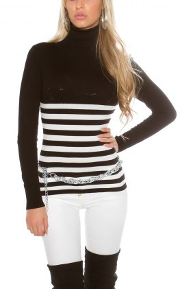 Pulover Simone Black din Colectia de PULOVERE / CARDIGANE