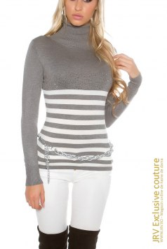 Pulover Simone Grey - Magazin online haine de dama Fashion