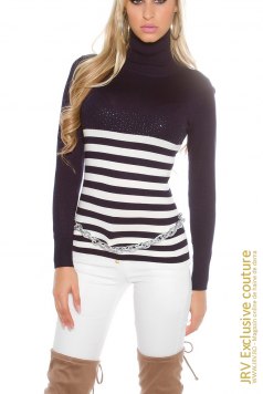 Pulover Simone Dark Blue - Magazin online haine de dama Fashion