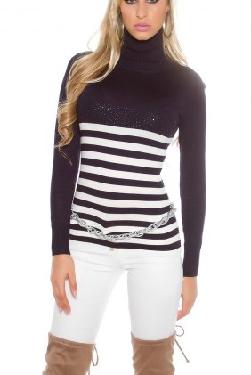 Pulover Simone Dark Blue din Colectia de PULOVERE / CARDIGANE