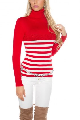Pulover Simone Red din Colectia de PULOVERE / CARDIGANE