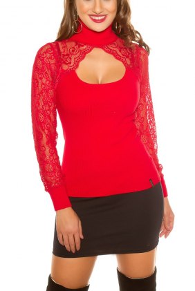 Pulover Monique Red din Colectia de PULOVERE / CARDIGANE