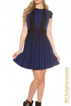 Rochie tricot Erys Royal Blue - Magazin online haine de dama Fashion