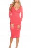 ROCHII TRICOT - Rochie tricot Rydel Coral