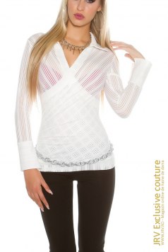 Bluza Danette White - Magazin online haine de dama Fashion