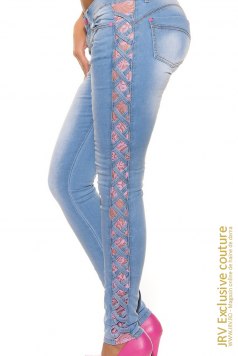 Blugi Karelya Pink - Magazin online haine de dama Fashion
