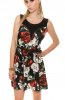 SCOASE DIN STOC - Rochie de zi Tyna Black-Red