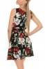 SCOASE DIN STOC - Rochie de zi Flower Black-Red