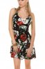 SCOASE DIN STOC - Rochie de zi Flower Black-Red