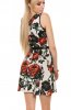 SCOASE DIN STOC - Rochie de zi Tyna White-Red