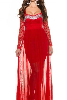 Rochie eleganta Ossya Red din Colectia de SCOASE DIN STOC