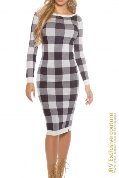 Rochie tricot Yakira White - Magazin online haine de dama Fashion
