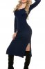ROCHII TRICOT - Rochie tricot Karysa Dark Blue