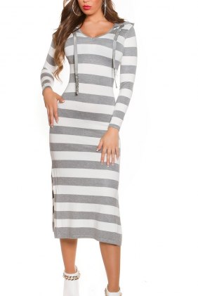 Rochie tricot Darby Grey din Colectia de ROCHII TRICOT