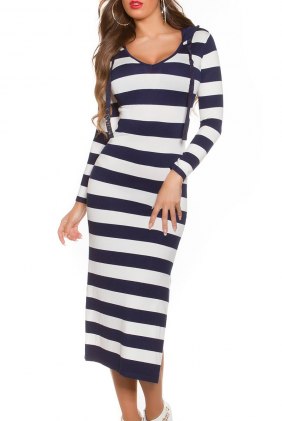 Rochie tricot Darby Dark Blue din Colectia de ROCHII TRICOT