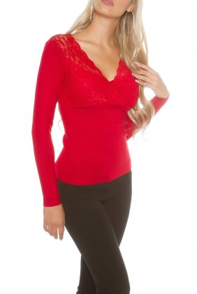 Pulover Darcy Red din Colectia de PULOVERE / CARDIGANE