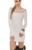 ROCHII TRICOT - Rochie tricot Soryna White