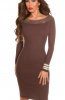 ROCHII TRICOT - Rochie tricot Alicya Brown