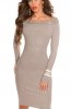 ROCHII TRICOT - Rochie tricot Alicya Cappuccino