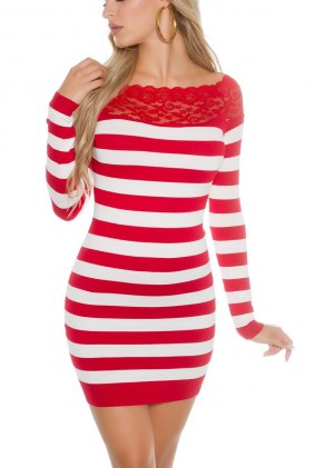 Rochie tricot Chole Red din Colectia de ROCHII TRICOT