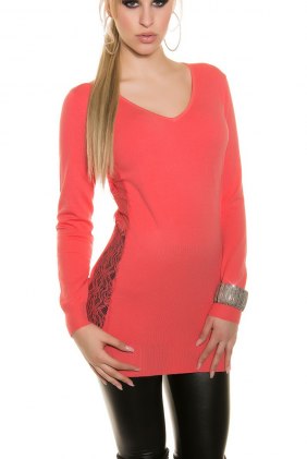 Pulover Sofia Coral din Colectia de PULOVERE / CARDIGANE