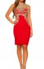 ROCHII ELEGANTE - Rochie eleganta cu broderie Amelya Red