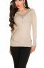 PULOVERE / CARDIGANE - Pulover Vissy Beige