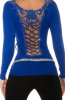 PULOVERE / CARDIGANE - Pulover Rose Royal Blue