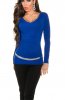 PULOVERE / CARDIGANE - Pulover Rose Royal Blue