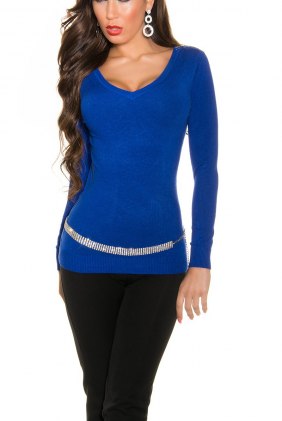 Pulover Rose Royal Blue din Colectia de PULOVERE / CARDIGANE