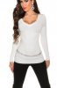 PULOVERE / CARDIGANE - Pulover Rose White
