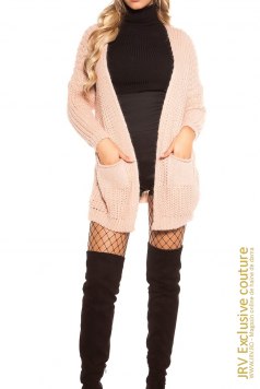 Cardigan Sonya Pink - Magazin online haine de dama Fashion