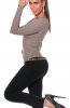 DE VARA - Pulover Ginger Taupe