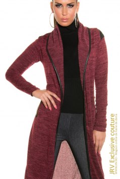 Cardigan Sore Bordeaux - Magazin online haine de dama Fashion