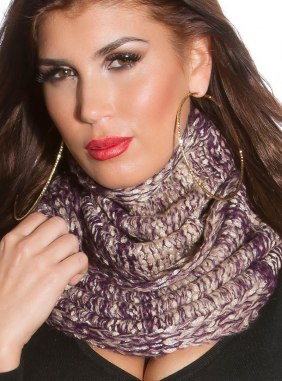Esarfa Donya Purple din Colectia de esarfe / fulare JRV.ro