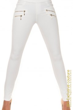 Pantaloni Eloys White - Magazin online haine de dama Fashion