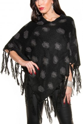 Poncho Anya Black din Colectia de SCOASE DIN STOC