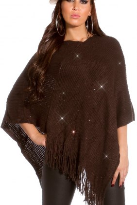 Poncho Zora Brown din Colectia de CARDIGANE / PONCHO