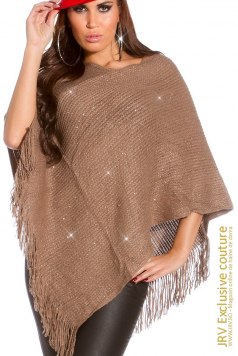 Poncho Zora Cappuccino - Magazin online haine de dama Fashion