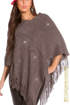 Poncho Zora Grey - Magazin online haine de dama Fashion