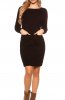 ROCHII TRICOT - Rochie tricot Tieback Black
