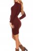 ROCHII TRICOT - Rochie tricot Tieback Bordeaux