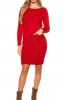 ROCHII TRICOT - Rochie tricot Tieback Red