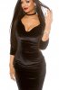 ROCHII ELEGANTE - Rochie catifea Reyna Black
