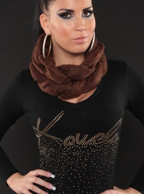 Esarfa Norah Brown din Colectia de esarfe / fulare JRV.ro