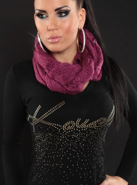 Esarfa Norah Purple din Colectia de esarfe / fulare JRV.ro