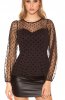 BLUZE - Bluza Polka Dots Black